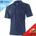 B-Cool Polo Shirt Navy Blue Ultra Cool Polo Shirt Breathable Anti-Perspiring Tee