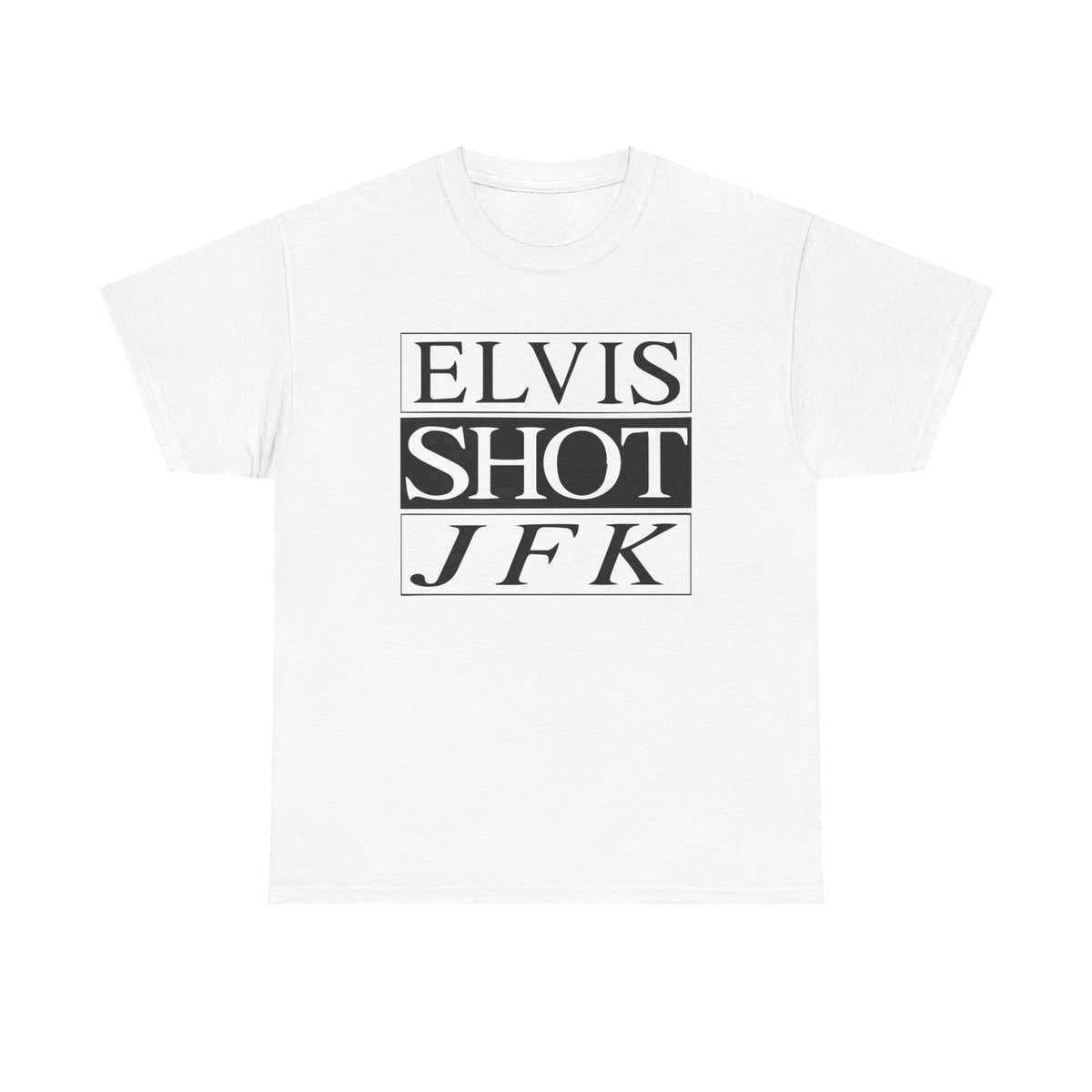 La Haine's "Elvis Shot JFK" Film White iconic Tee