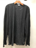 James Perse  Men's Basic Classic Dark Gray L/S T-Shirt MLJ3351 NEW charckol