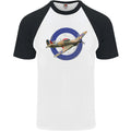 Hawker Hurricane With RAF Ensign Mens S/S Baseball T-Shirt