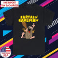 Captain Caveman Cartoon TV Show Men's Black Size S-5XL