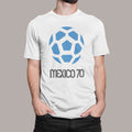 MEXICO 70 INSPIRED WORLD CUP LOGO T-SHIRT CLASSIC RETRO FOOTBALL QATAR 2022