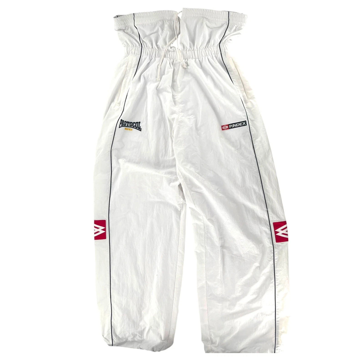 Size L Protocol Folded Track Pants White