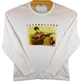 VINTAGE Bob Dylan Long Sleeve Shirt Mens XL White 2002 Tour Graphic USA Made