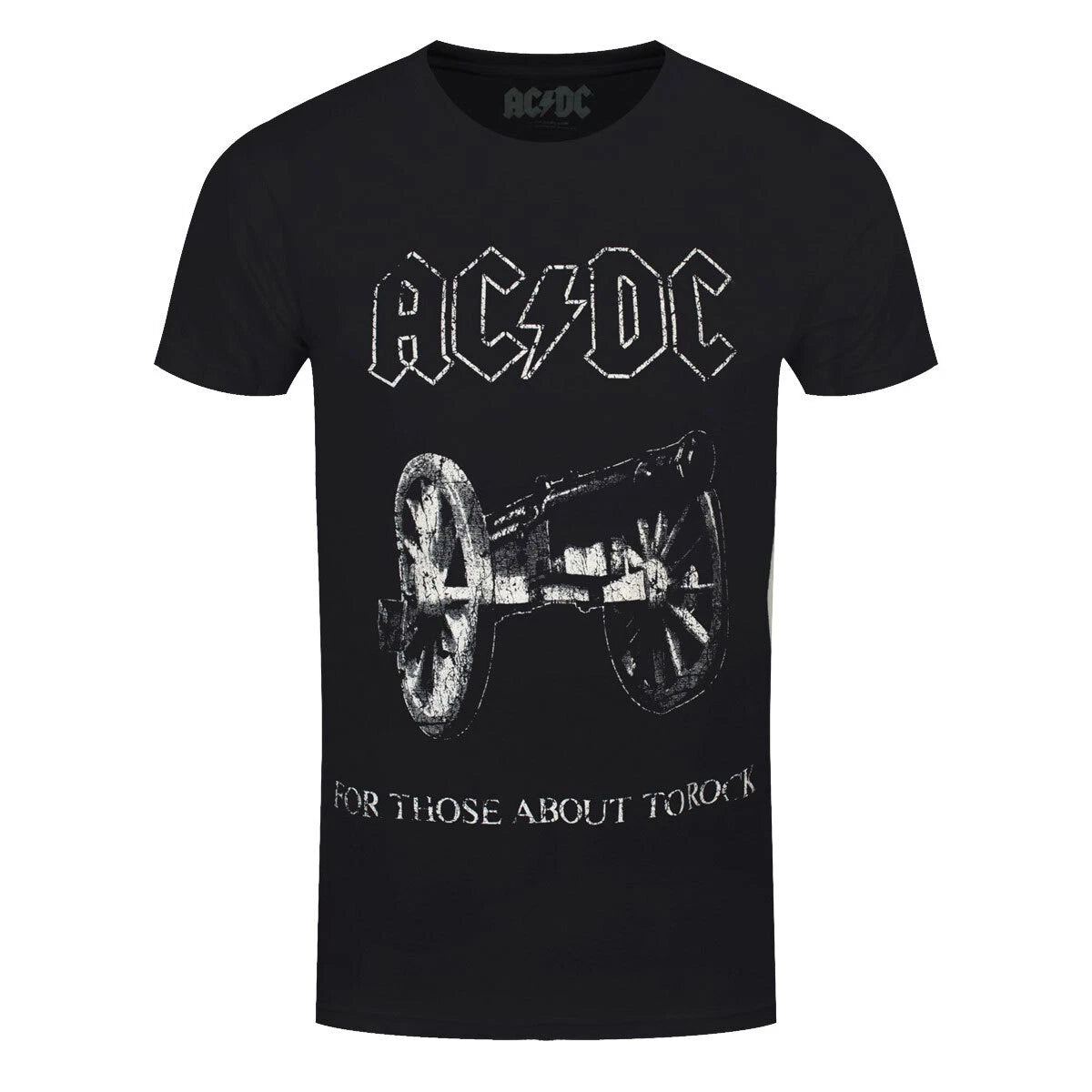 AC/DC T-Shirt About To Rock ACDC Band Official Black New
