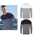 Front Row Long sleeve Breton striped T - Regular fit heavyweight long-sleeved T