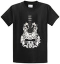 WHITE LEAF GUITAR Cotton Printed Tee Shirt Regular and Big and Tall Sizes