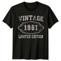Vintage 1961 Limited Edition 65th Birthday Mens T-Shirt Gift