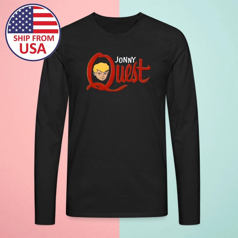 Jonny Quest Tv Cartoon Men's Black Size S-3XL