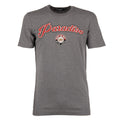 DOLCE & GABBANA cotton T-shirt with Paradiso print and logo sticker gray 11081