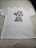 NWT Hey You Dropped This Brain Funny T Shirt Size Mens XL(46-48)