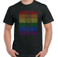LGBT T-Shirt, Mens Rainbow Colours Gay Pride Top Tee