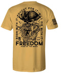 Howitzer Style Men's T-shirt Freedom Military Grunt MFG