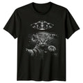 Cat Selfie UFO Alien Abduction T-Shirt Farm Cat Birthday Gift For Him And Her