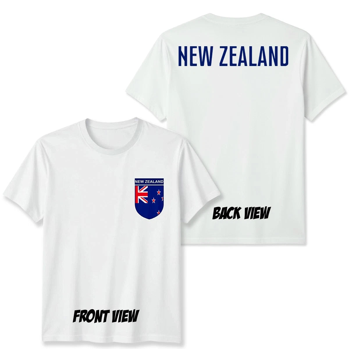 New Zealand Football Unisex Kids T-Shirt Country Pride Soccer Tee #WC