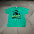 Saint Patricks Day Mens Green T-shirt XL This Guy Needs Green Beer Novelty