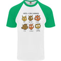 Cats Types of Coffee Drinkers Mens S/S Baseball T-Shirt