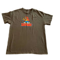 Empire Graphic T-Shirt Mens Large Olive Green Graffiti Character Streetwear Tee