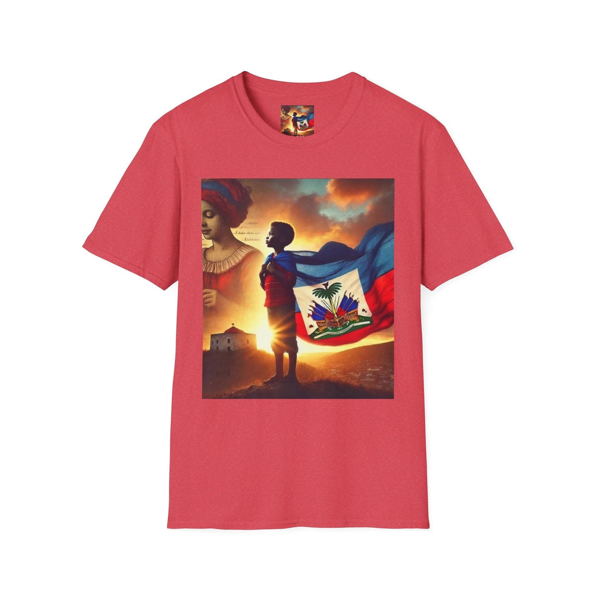 Haitian Pride Flag Hero T-Shirt | Haiti Flag Shirt