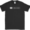 Slide To Unlock T-Shirt Funny Old School Cell Phone Humor Novelty Cotton Tee