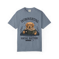 Introverting Dog Shirt Funny Introvert T Shirt Social Battery Reader Tee Gift