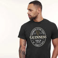 Mens T-Shirt Guinness Black with Foreign Extra Bottle Label Print Cotton