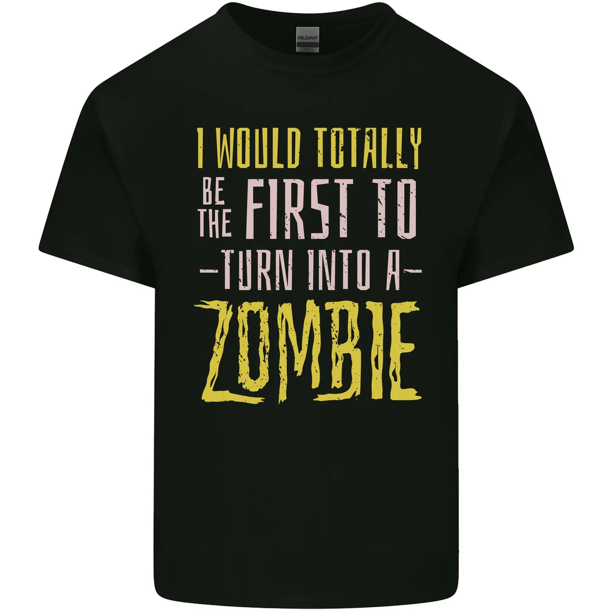 Zombie Apocalypse Funny Halloween Quote Mens Cotton T-Shirt Tee Top