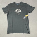 Kuhl Shirt Men Medium Cotton Gray Hiking Trek Mountain Logo New