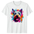 Colorful Terrier Dog Face T-Shirt Pet Lover Gift For Him And Her