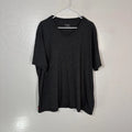 UNTUCKit Shirt Mens 3XL Charcoal Gray Bussola V-Neck Short Sleeve Tagless Tee