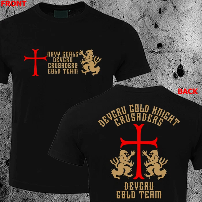 New US Crusaders Seal Team Six NSWDG Gold Team Special Force T shirt Custom HQ
