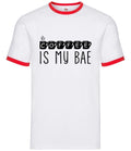 Coffee Is My Bae - Mens Ringer - Latte Mocha Drink Drinking Funny Love