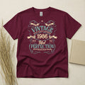 Vintage 1986 40th Birthday T Shirt Custom 40 Years Gift Gildan Heavy Cotton Top