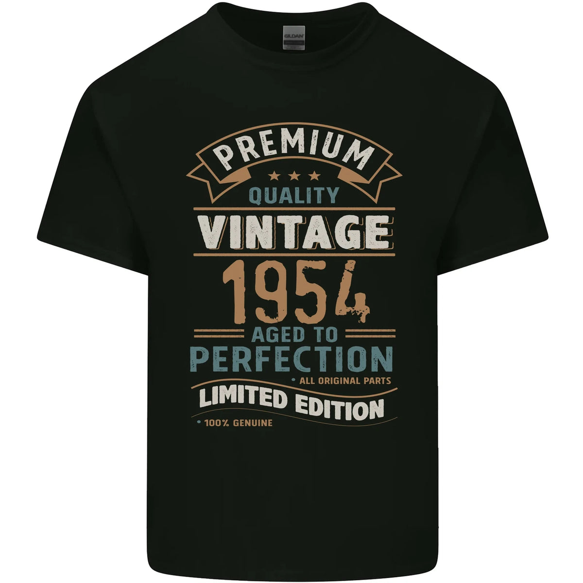 Premium Vintage 72nd Birthday 1954 Mens Cotton T-Shirt Tee Top