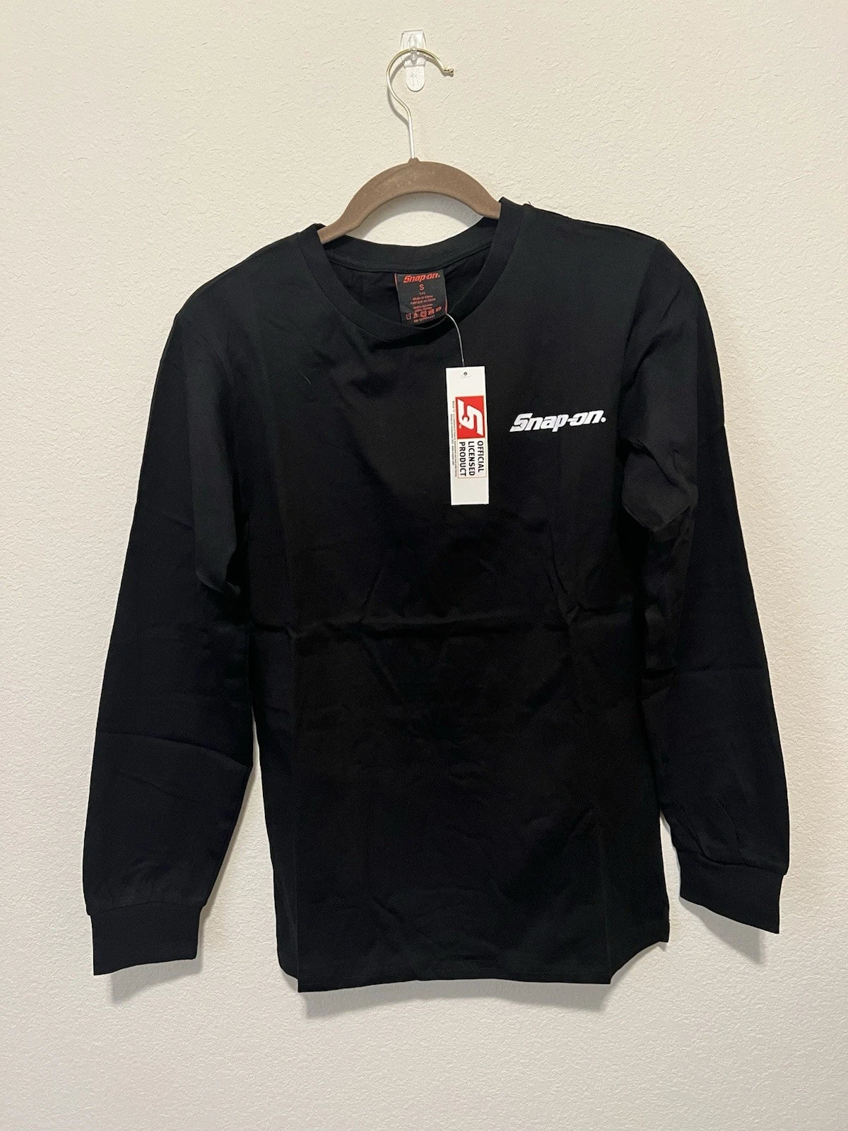 Snap-on Shirt Mens LARGE Black Long Sleeve 105 Years Anniversary Graphic