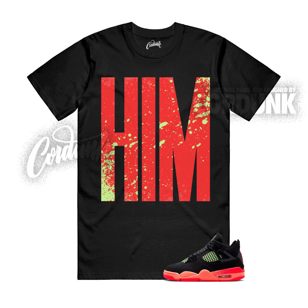 4 Black Infrared Barely Volt Infrared Bright Mango 23 T Shirt Match HIMTALL