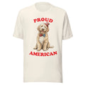 GOLDENDOODLE SHIRT - PATRIOTIC 4TH JULY AMERICAN ADULT - ALL SIZES - VTG WHITE