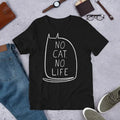 No Cat No Life Shirt Kawaii Kitty Graphic Tee Gothic Cute Gift