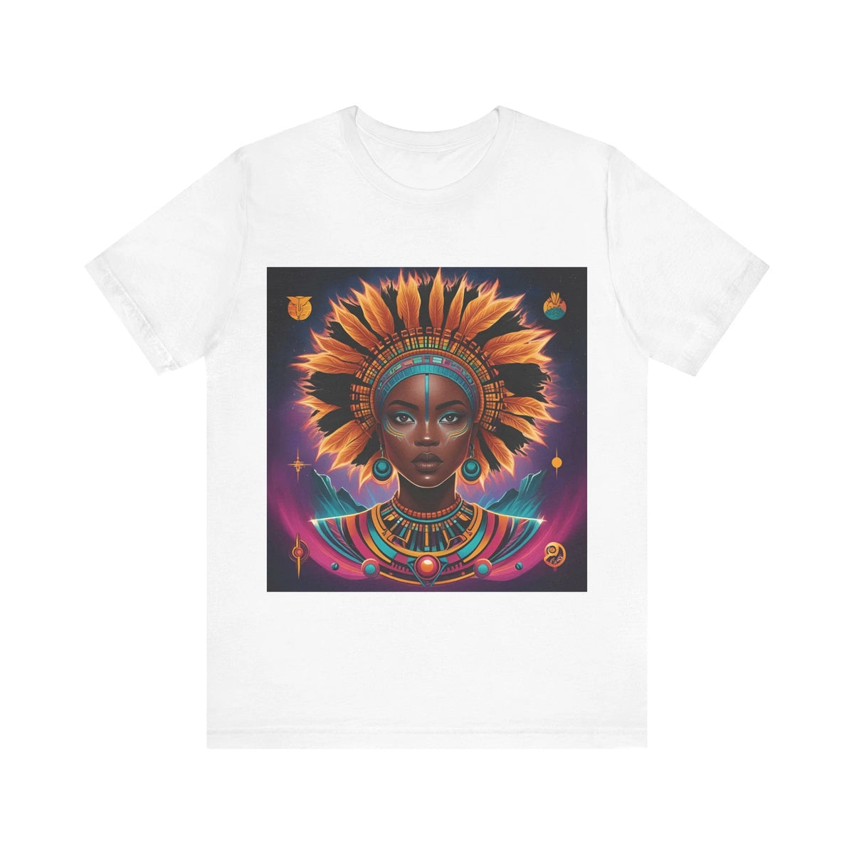 Cultural Art Tee, Unique Graphic T-Shirt, Boho Style Shirt, Empowerment Wear,