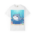 Cute Cartoon Shark T-Shirt | Kawaii Ocean Scene, Coral Reef