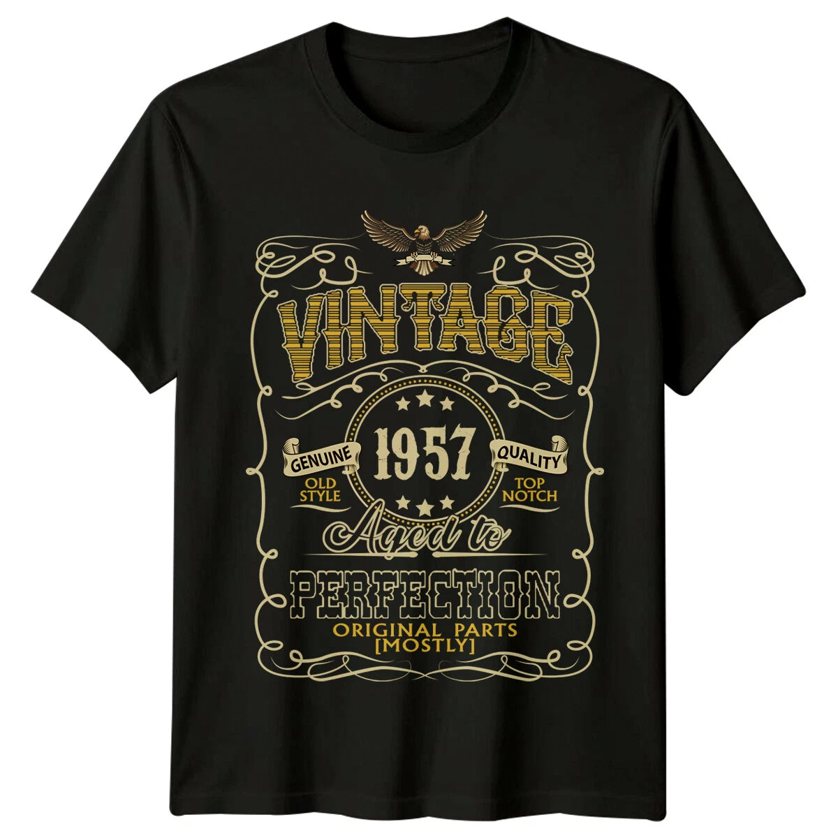 Made In 1957 Mens T Shirt 69th Birthday Gift Aged To Perfection