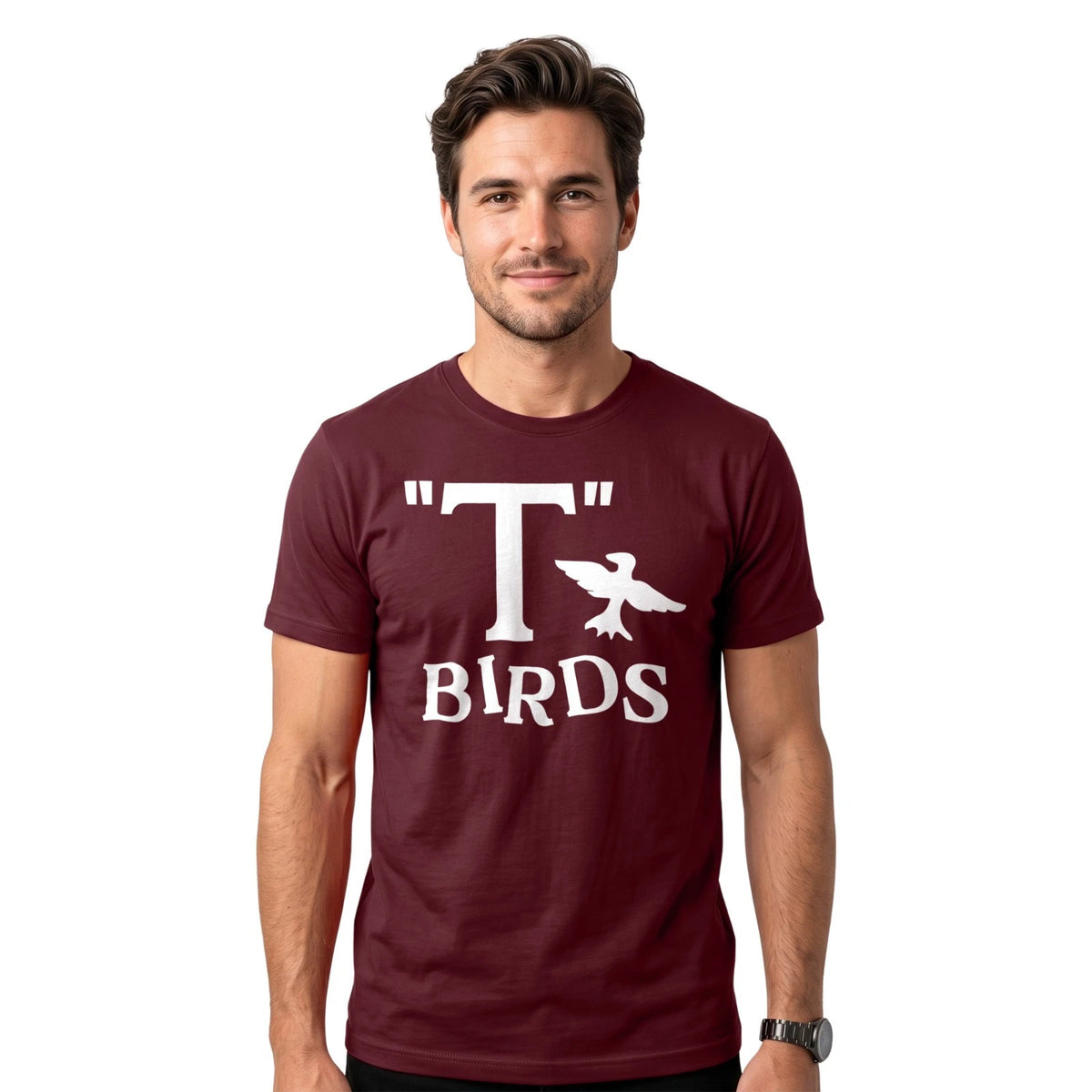 "T" Birds T-Shirt | 70s Retro Musical Fancy Dress Joke Funny Tee