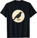 Common Grackle T-Shirt Retro Bird Tee Design 10 Colors by Bird.Fan