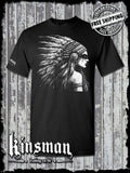 Native American Indian Girl T-Shirt / Feather War Bonnet