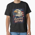 America Strong Bald Eagle & American Flag by OldGloryForge