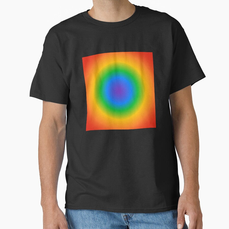 Rainbow Circle Gradient Colors Pride Merch 1960's by Inspirationmotivation