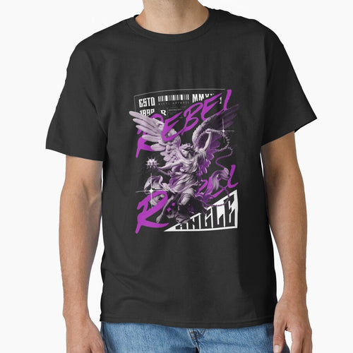 "Rebel Angle Streetwear Logo Urban Graphic Tee" by APEX CLOTHINGS