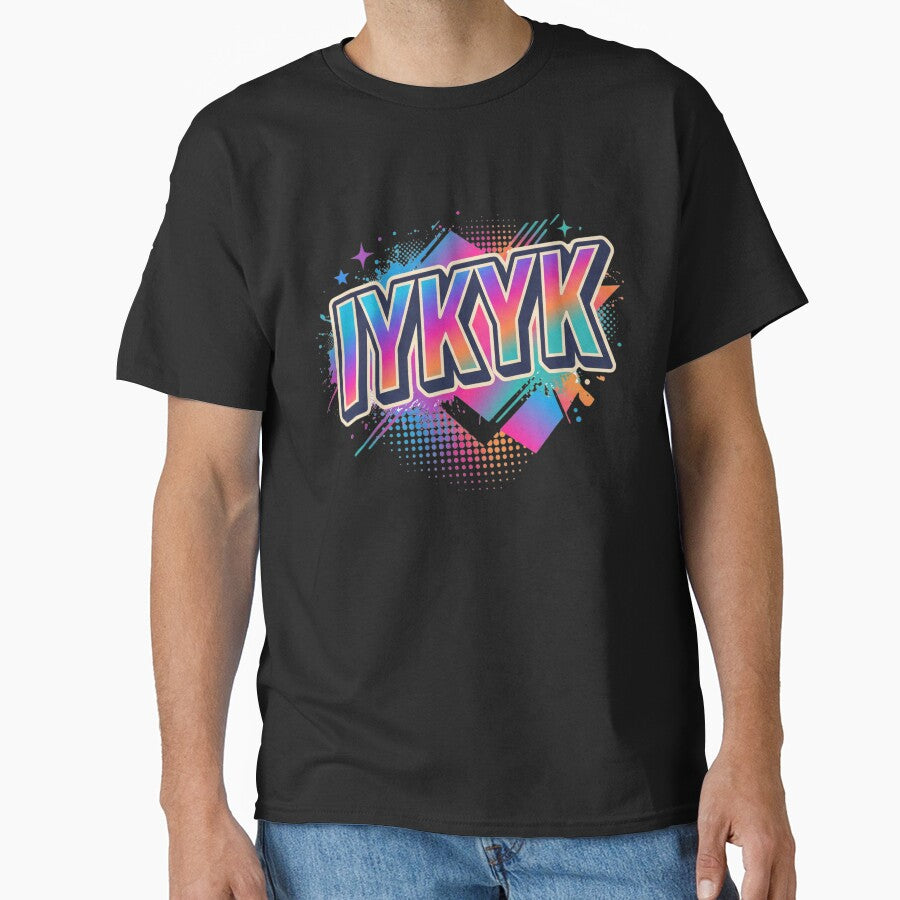 IYKYK - If You Know You Know - Bold Retro 3D Text Graphic Design by LevelUpLad