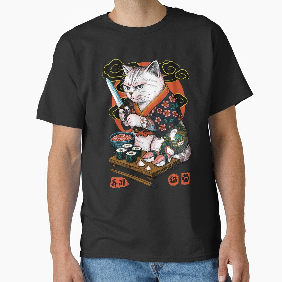 The Cat and The Sushi by Arinesart
