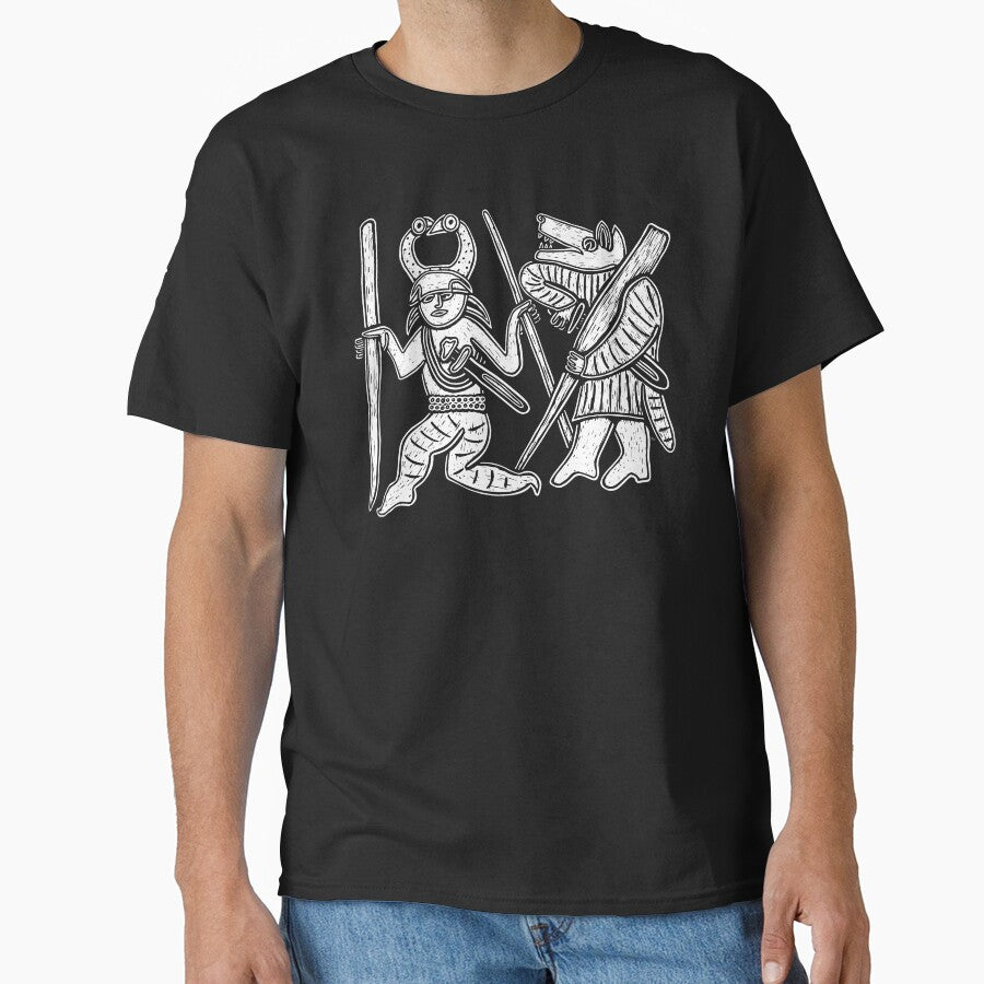 Odin and Berserker Ulfhednar from Torslunda Plates by laforma